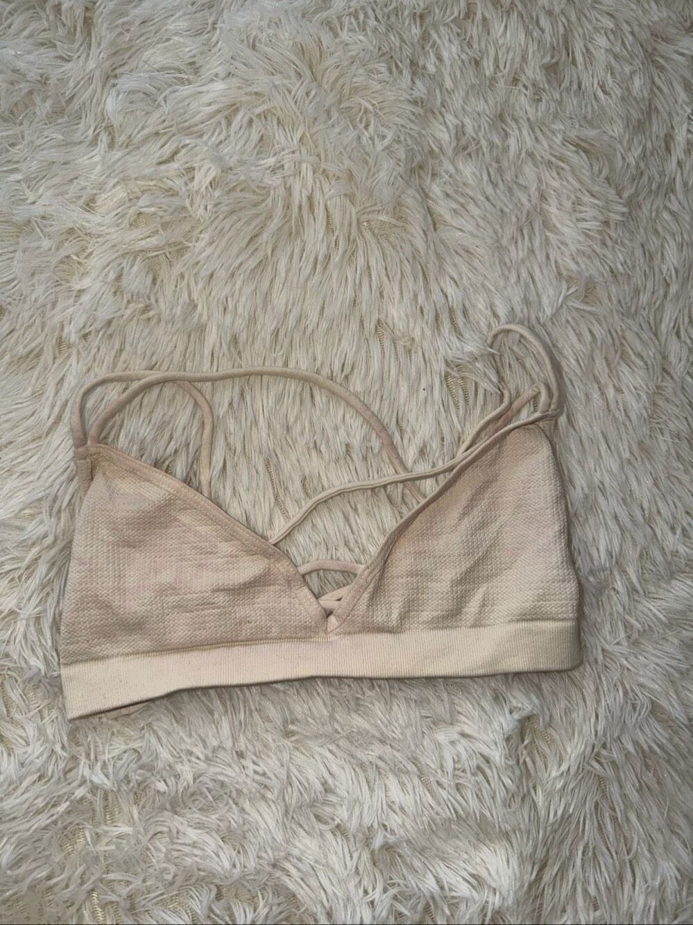 Free people intimately bra size XS/S cream and light pink